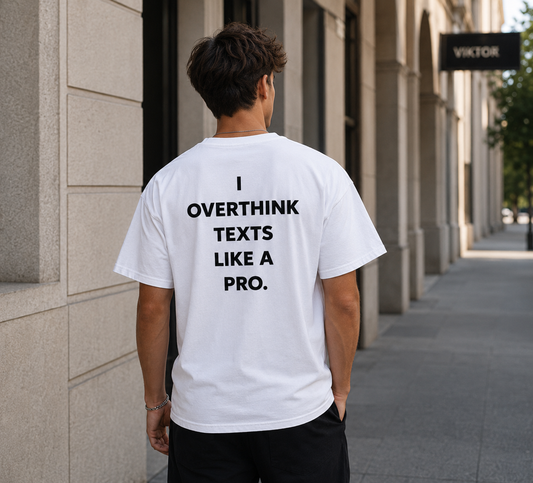 i overthink texts like a pro Tee